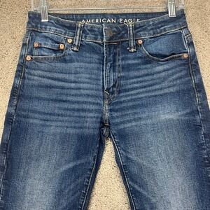 American Eagle Outfitters Mens Jeans Slim Fit Dark Wash Airflex+ Size 26x28